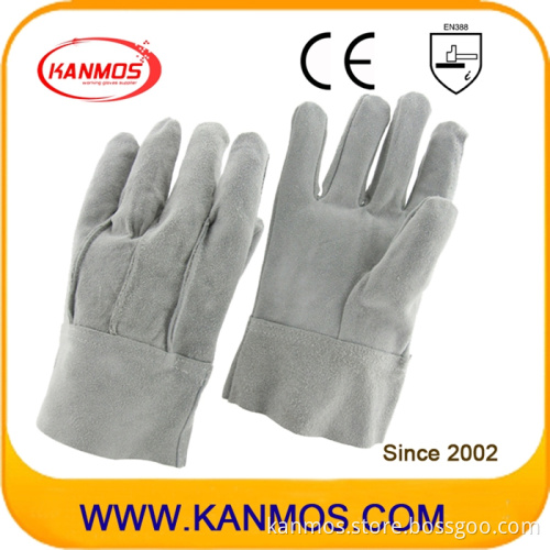Industrial Safety Full Cowhide Split Leather Work Gloves (11023)